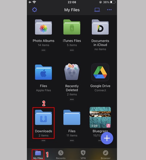 open the download folder the downloaded video will be here